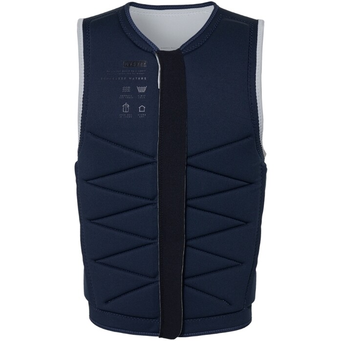 2024 Mystic Mens Outlaw Front Zip Wake Impact Vest 35005.240226 - Off White